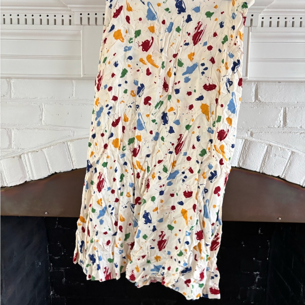 Reformation Colorful Abstract Print Skirt sz 12